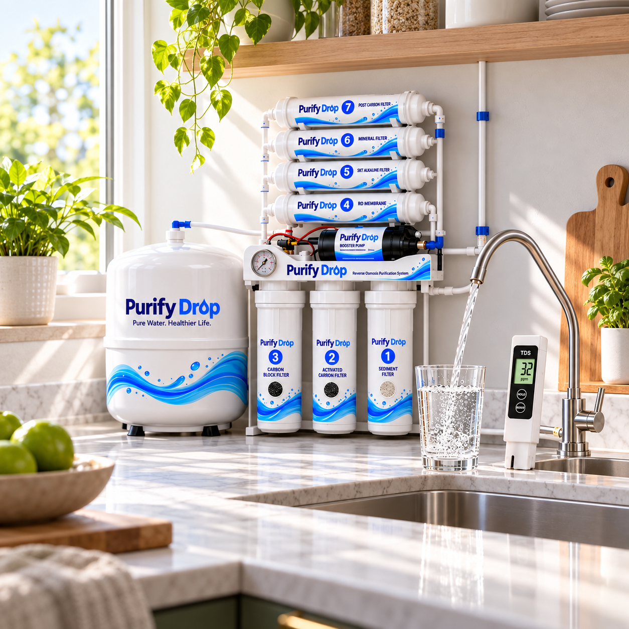 Purify 7 Stage RO Plant for Home in Pakistan